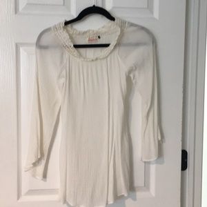 NWOT Gauze style off white blouse